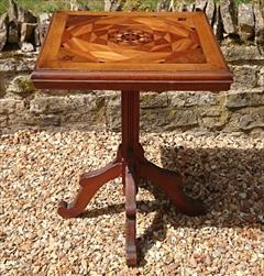 Antique Arts And Crafts Wine Table Pine and Oak 23d 23w 29½h _2.JPG